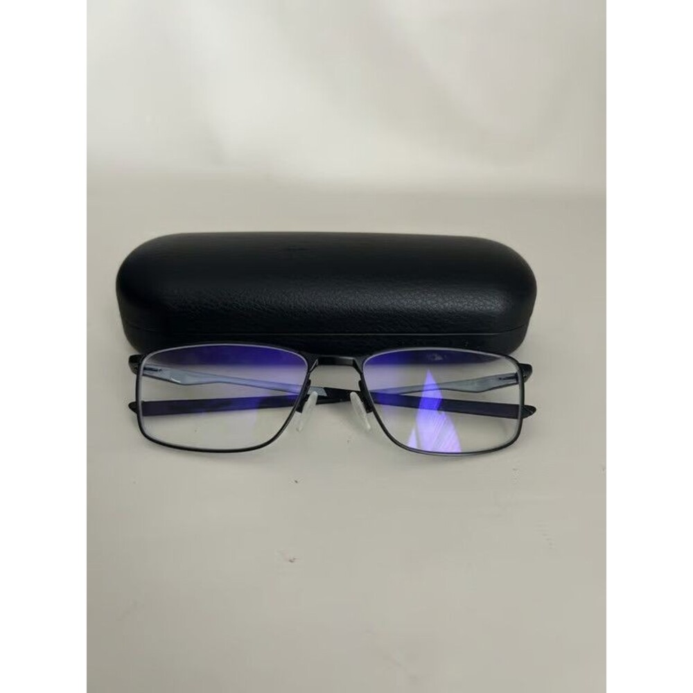 Oakley Socket 5.0 Eyeglasses Frames OX8047-0155 Satin Black Metal 55-17-135 Case